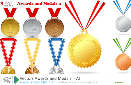 Vectors Awards and Medals ( www.rezagraphic.ir )